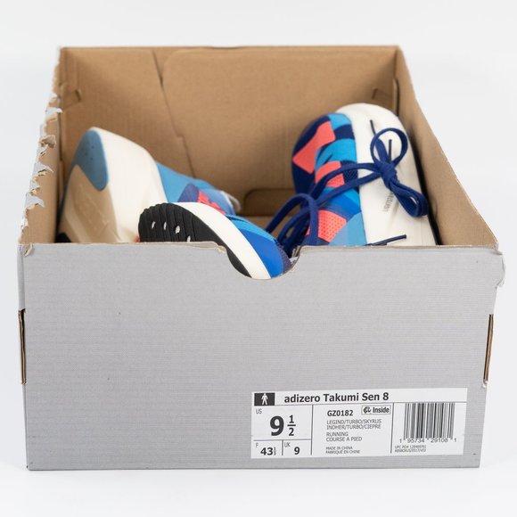 Adidas Adizero Takumi Sen 8 'Legacy Indigo Turbo' GZ0182 2021 Running size 9.5 - Picture 9 of 9